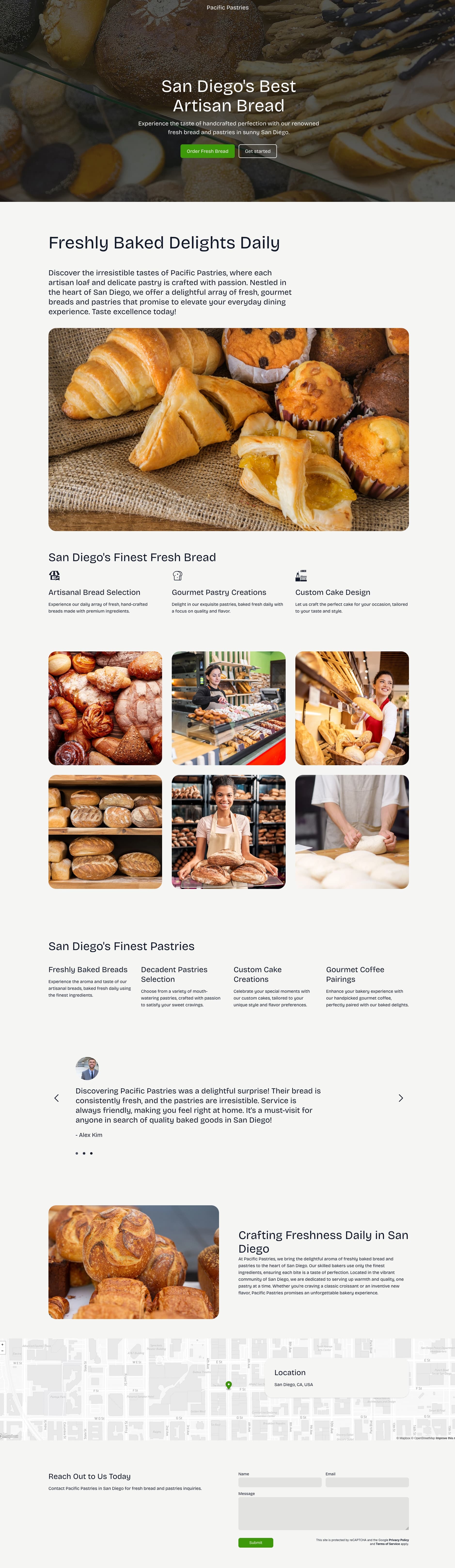 Bakery Website Template