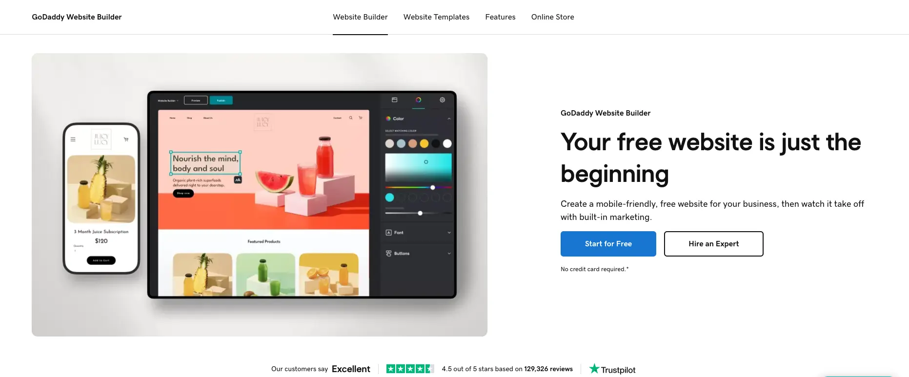 GoDaddy Website Builder Review