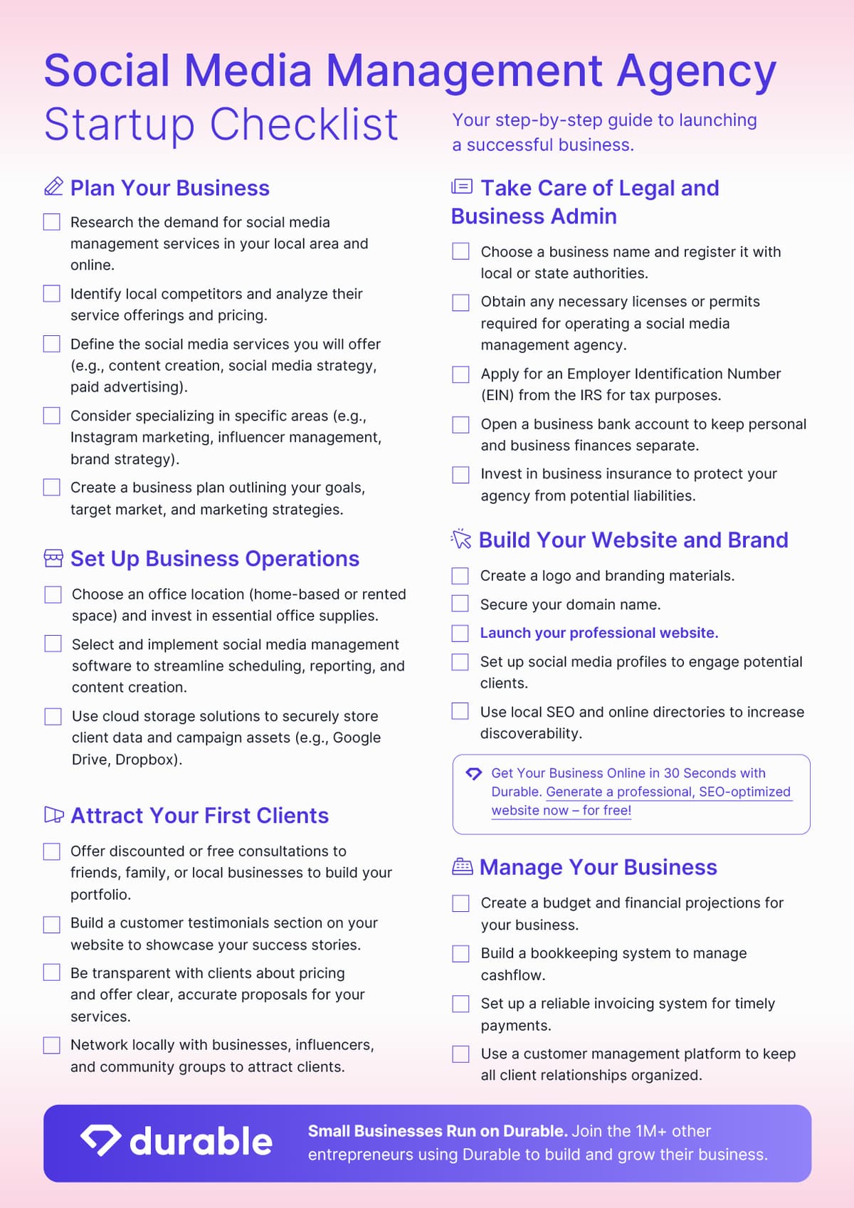 How to Start a Social Media Management Agency (Guide + Checklist)